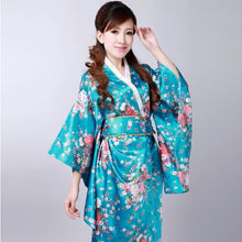 Load image into Gallery viewer, Women&#39;s Floral Traditional Japanese Kimono
