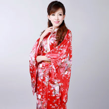 Load image into Gallery viewer, Women&#39;s Floral Traditional Japanese Kimono
