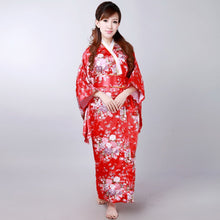 Load image into Gallery viewer, Women&#39;s Floral Traditional Japanese Kimono
