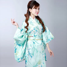 Load image into Gallery viewer, Floral Women&#39;s Traditional Japanese Kimono
