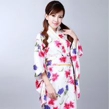 Load image into Gallery viewer, Floral Women&#39;s Traditional Japanese Kimono
