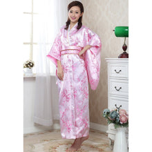 Load image into Gallery viewer, Floral Brocade Women&#39;s Traditional Japanese Kimono
