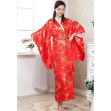 Muatkan imej ke dalam penonton Galeri, Floral Brocade Women&#39;s Traditional Japanese Kimono
