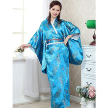 Muatkan imej ke dalam penonton Galeri, Dargon &amp; Phoenix Pattern Brocade Women&#39;s Traditional Japanese Kimono
