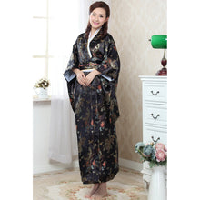 Muatkan imej ke dalam penonton Galeri, Dargon &amp; Phoenix Pattern Brocade Women&#39;s Traditional Japanese Kimono
