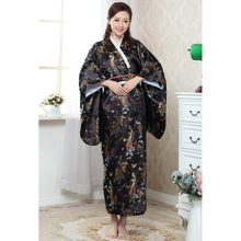 Muatkan imej ke dalam penonton Galeri, Dargon &amp; Phoenix Pattern Brocade Women&#39;s Traditional Japanese Kimono
