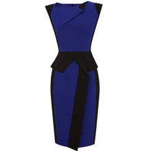 Muatkan imej ke dalam penonton Galeri, Boat Neck Cap Sleeve Ruffled Knee Length Pencil Dress
