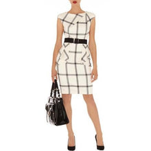 Load image into Gallery viewer, Plaids &amp; Checks Pattern Ruffled Knee Length Pencil Dress
