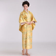 Load image into Gallery viewer, Auspicious Print Brocade Traditional Japanese Kimono
