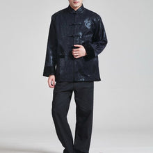 Load image into Gallery viewer, Auspicious Pattern Mandarin Collar Brocade Traditional Chinese Jacket
