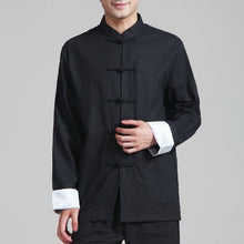 Load image into Gallery viewer, Traditional Linen Chinese Kung Fu Suit with Turned Cuff
