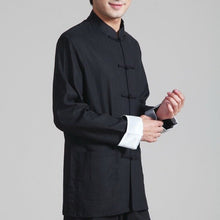 Load image into Gallery viewer, Traditional Linen Chinese Kung Fu Suit with Turned Cuff
