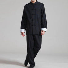 Load image into Gallery viewer, Traditional Linen Chinese Kung Fu Suit with Turned Cuff
