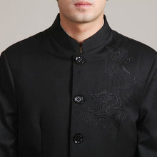 Load image into Gallery viewer, Dragon Embroidery Traditional Cotton Chinese Kung Fu Suit
