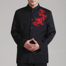 Load image into Gallery viewer, Dragon Embroidery Traditional Cotton Chinese Kung Fu Suit
