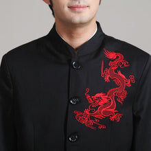 Load image into Gallery viewer, Dragon Embroidery Traditional Cotton Chinese Kung Fu Suit
