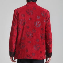 Load image into Gallery viewer, Auspicious Pattern Wool Corduroy Traditional Chinese Jacket
