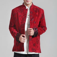 Load image into Gallery viewer, Auspicious Pattern Wool Corduroy Traditional Chinese Jacket
