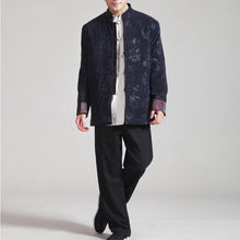 Muatkan imej ke dalam penonton Galeri, Auspicious Pattern Wool Corduroy Traditional Chinese Jacket
