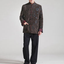 Load image into Gallery viewer, Auspicious Pattern Wool Corduroy Traditional Chinese Jacket
