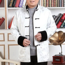 Load image into Gallery viewer, Velvet &amp; Brocade Reversible Traditional Chinese Jacket Father Coat
