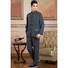 Muatkan imej ke dalam penonton Galeri, Mandarin Collar Linen Traditional Chinese Kung Fu Suit
