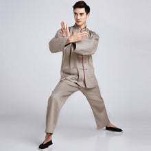 Load image into Gallery viewer, Mandarin Collar Signature Cotton Traditional Chinese Kung Fu Suit
