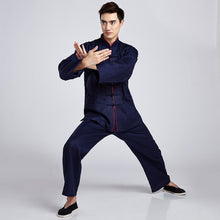 Load image into Gallery viewer, Mandarin Collar Signature Cotton Traditional Chinese Kung Fu Suit
