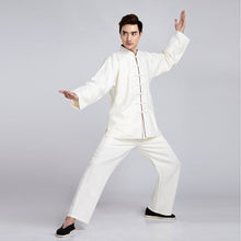 Load image into Gallery viewer, Mandarin Collar Signature Cotton Traditional Chinese Kung Fu Suit
