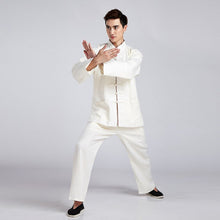 Load image into Gallery viewer, Mandarin Collar Signature Cotton Traditional Chinese Kung Fu Suit
