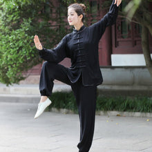 Muatkan imej ke dalam penonton Galeri, 100% Cotton Women&#39;s Traditional Chinese Tai Chi Suit
