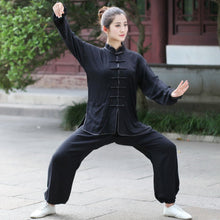 Muatkan imej ke dalam penonton Galeri, 100% Cotton Women&#39;s Traditional Chinese Tai Chi Suit
