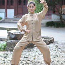 Muatkan imej ke dalam penonton Galeri, 100% Cotton Women&#39;s Traditional Chinese Tai Chi Suit
