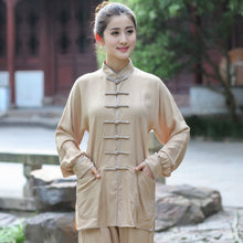 Muatkan imej ke dalam penonton Galeri, 100% Cotton Women&#39;s Traditional Chinese Tai Chi Suit
