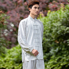 Muatkan imej ke dalam penonton Galeri, Auspicious Pattern Silk Blend Chinese Kung-fu Suit
