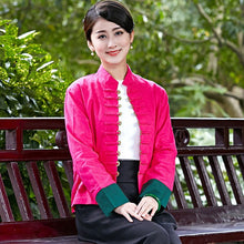 Load image into Gallery viewer, Long Sleeve Signature Cotton Chinese Jacket with Strap Buttons
