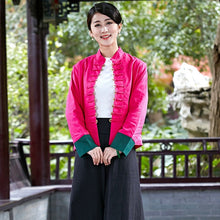 Load image into Gallery viewer, Long Sleeve Signature Cotton Chinese Jacket with Strap Buttons
