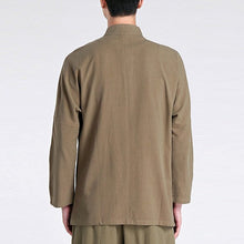 Load image into Gallery viewer, Mandarin Collar Linen Traditional Chinese Kung Fu Suit with Strap Buttons
