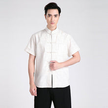 Muatkan imej ke dalam penonton Galeri, 100% Cotton Short Sleeve Traditional Chinese Kung Fu Shirt
