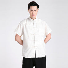 Load image into Gallery viewer, 100% Cotton Short Sleeve Traditional Chinese Kung Fu Shirt
