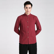 Muatkan imej ke dalam penonton Galeri, Long Sleeve Linen Traditional Chinese Kung Fu Shirt
