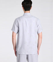 Load image into Gallery viewer, Short Sleeve Linen Traditional Chinese Kung Fu Shirt Tai Chi Top
