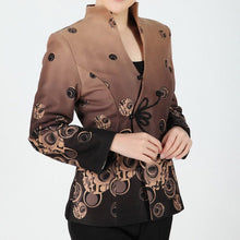 Muatkan imej ke dalam penonton Galeri, V Neck Taffeta Tradtional Chinese Jacket with Butterfly Button
