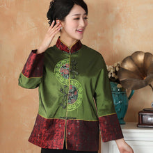 Load image into Gallery viewer, Mandarin Sleeve Chinese Style Jacket Mother&#39;s Coat
