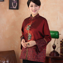 Load image into Gallery viewer, Mandarin Sleeve Chinese Style Jacket Mother&#39;s Coat
