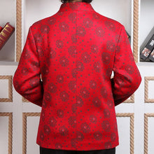 Muatkan imej ke dalam penonton Galeri, Traditional Chinese Style Wool Blend Wadded Jacket Mother&#39;s Coat
