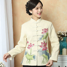 Muatkan imej ke dalam penonton Galeri, Lotus Pattern Signature Cotton Traditional Chinese Jacket
