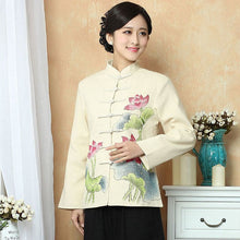 Muatkan imej ke dalam penonton Galeri, Lotus Pattern Signature Cotton Traditional Chinese Jacket
