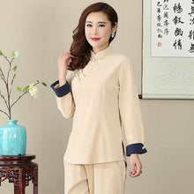 Muatkan imej ke dalam penonton Galeri, Signature Cotton Traditional Chinese Blouse Mother Shirt
