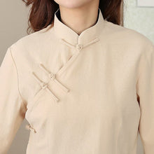 Muatkan imej ke dalam penonton Galeri, Signature Cotton Traditional Chinese Blouse Mother Shirt
